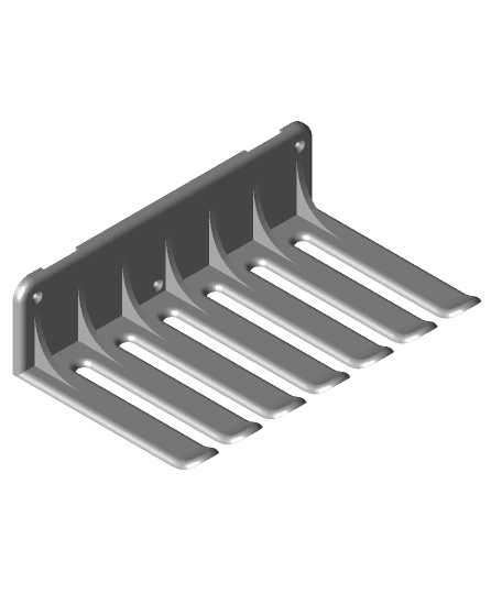cable comb (wall-mounted cable holder) 3d model