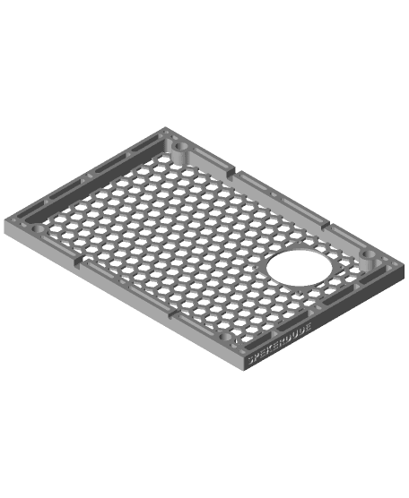 Anycubic i3 Mega s bottom plate with cooling 3d model