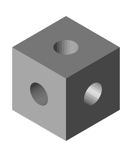 Menger sponge round holes (order 1 to 4) 3d model
