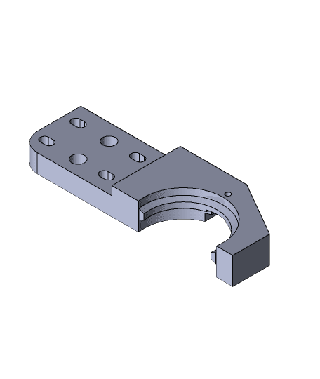 CNC Tool Change Holder.x_t 3d model