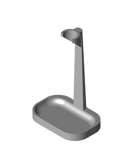 oral-b toothbrush head stand with drip tray 3d model