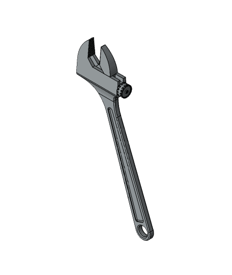 French Key Wrenches or Crescent Wrench 3d model