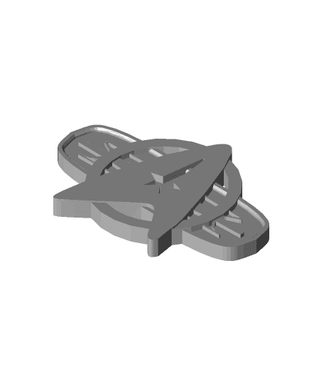 Star Trek TOS Combadge Keyring (one or two colour!) 3d model