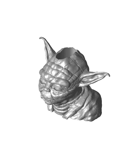 Yoda Bic Buddy by frightenedemu full viewable 3d model