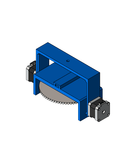 Simple 2DoF 3D Printed Camera Gimbal 3d model