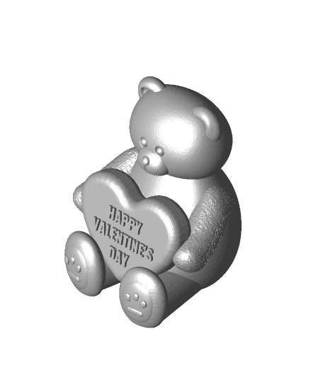 Happy Valentine's Day - Valentine Bear 3d model