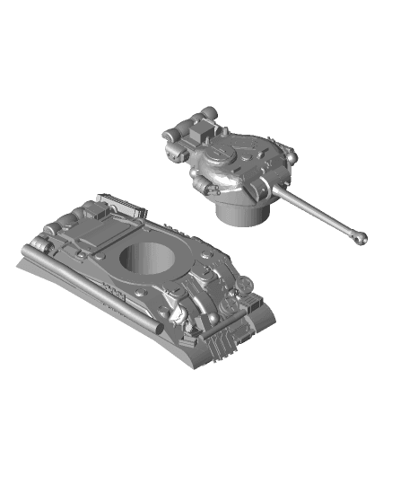Sherman Firefly with stowage 3d model