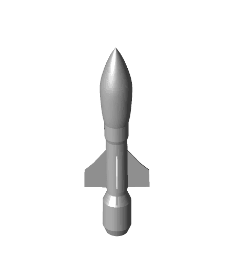 Hot 1 Missile v1 3d model