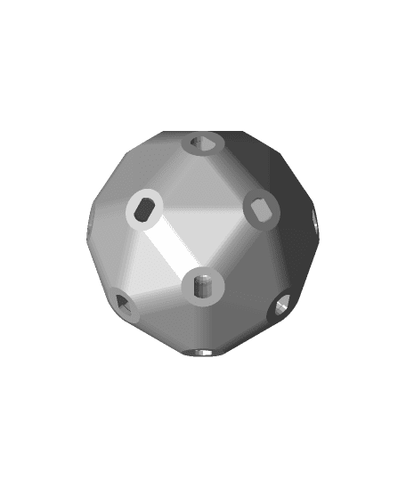 Screwless Gear Sphere 100mm 3d model