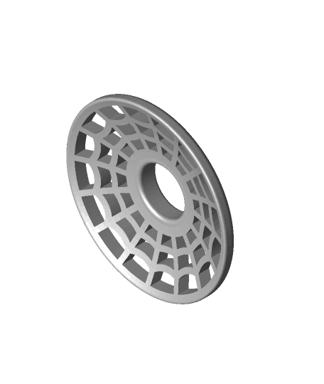 Spider Web Nipple Ring Shield 3d model