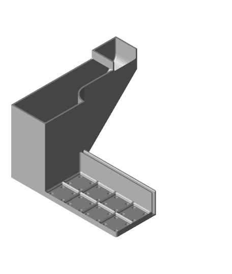 Bambu Lab X1C filament chute with gridfinity attachment 3d model