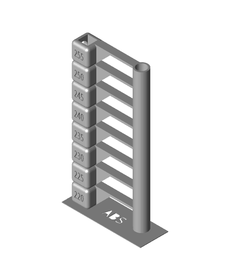 A Faster Temp Tower ABS 3d model