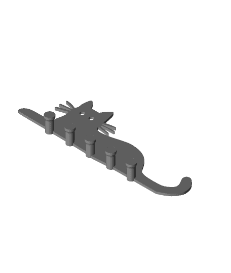 Cat Key Holder 3d model