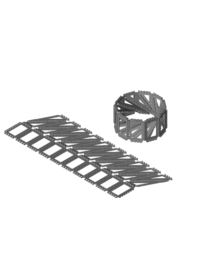 Hinged flat torus by henryseg full viewable 3d model