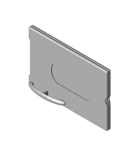 2 Card Keychain Holder 3d model