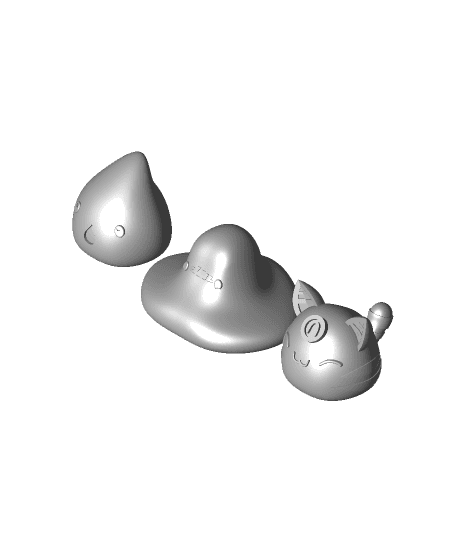 Slime Rancher- Gold, Lucky, Puddle by ChelsCCT (ChelseyCreatesThings) full viewable 3d model
