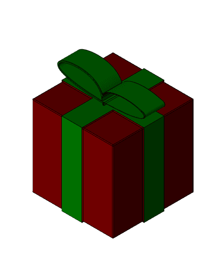 Christmas Gift Box 3d model