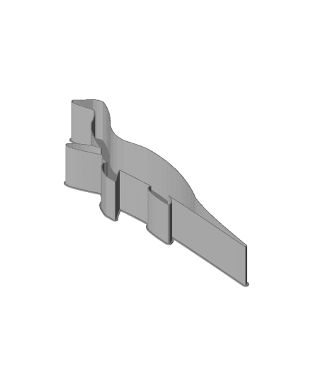 Dinosaur Icon 00E8, nestable box (v2) 3d model