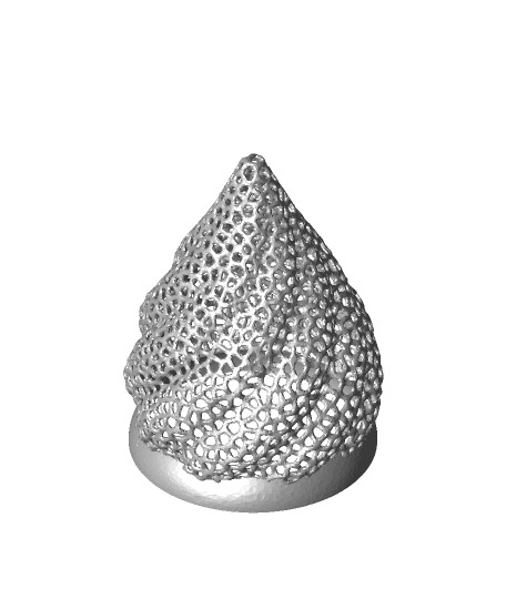 Voronoi Flame Tea Light Holder 3d model