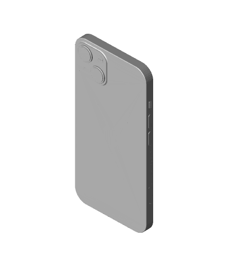 Apple iPhone 14 Replica Mockup Template Blank Smartphone 3d model