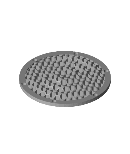 #3DPNSpeakerCover Honeycomb Wave 3d model