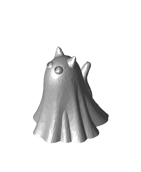Tiny Ghost Cat (inc 3mf) 3d model