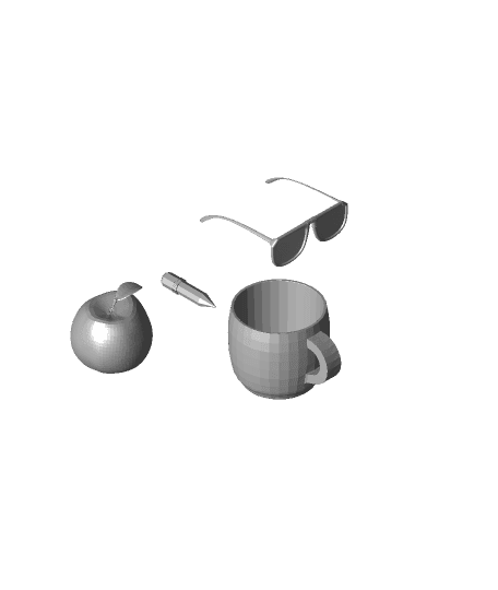 A group of things by raman full viewable 3d model