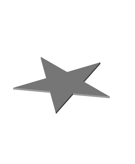 Star Confetti 0.4mm 3d model