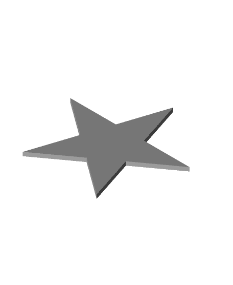 Star Confetti 0.6mm 3d model