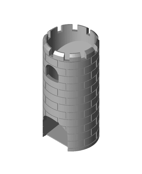 Dice Tower (Medieval) 3d model