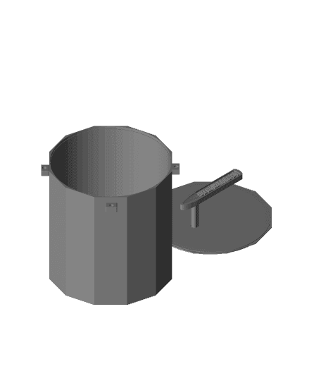 FHW: Gardening bucket and lid v1.1 by The Free Heathen Workshop full viewable 3d model