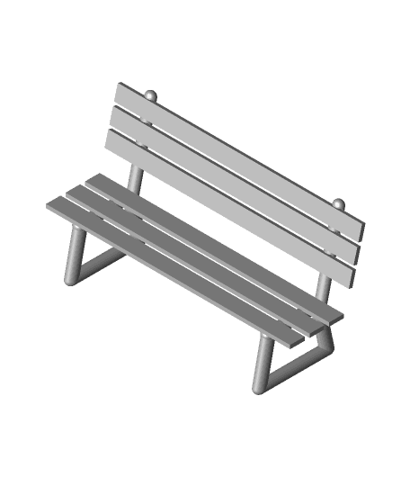 FingerBoard_Set_3_Park_Bench.stl by gracenpenry full viewable 3d model