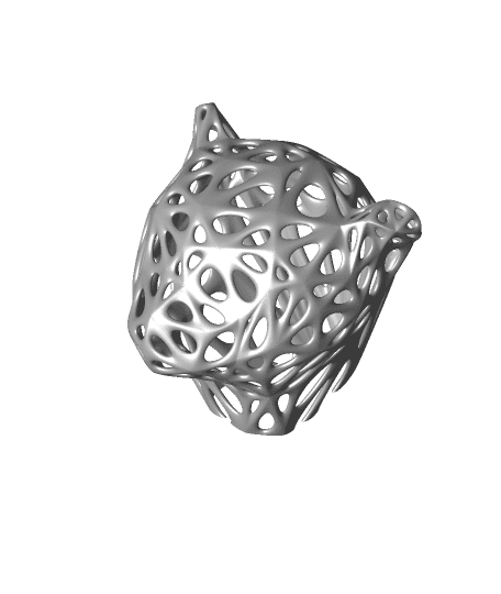 Onca Voronoi - Jaguar Lince for decoration 3d model