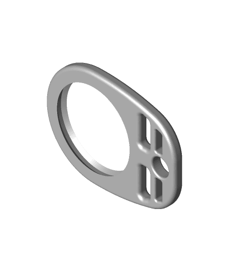 keyrambit, no bearing needed, clicks together 3d model