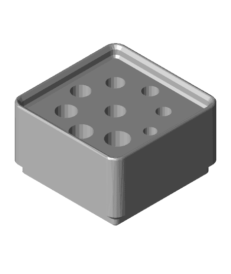 Gridfinity 1x1 Ceramic Bit Holder.stl 3d model