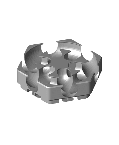 Hextraction Snowflake Tile 3d model