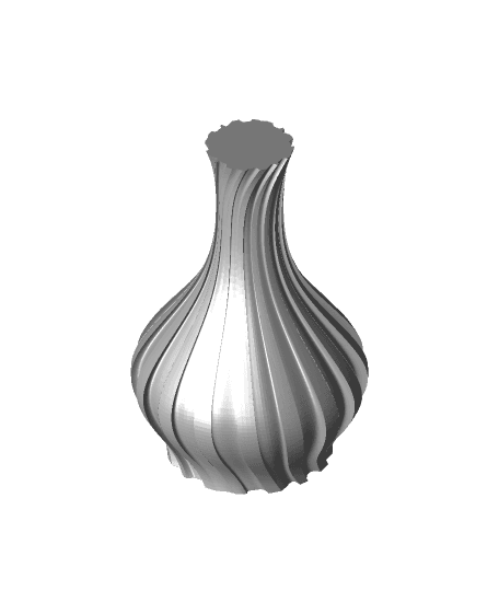 Swirly Vase by Oddity3d full viewable 3d model