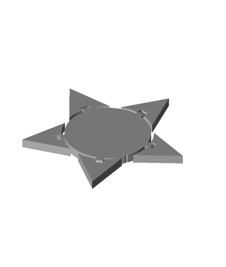 3D Designed Articulated Star Fidget Toy . 3d model