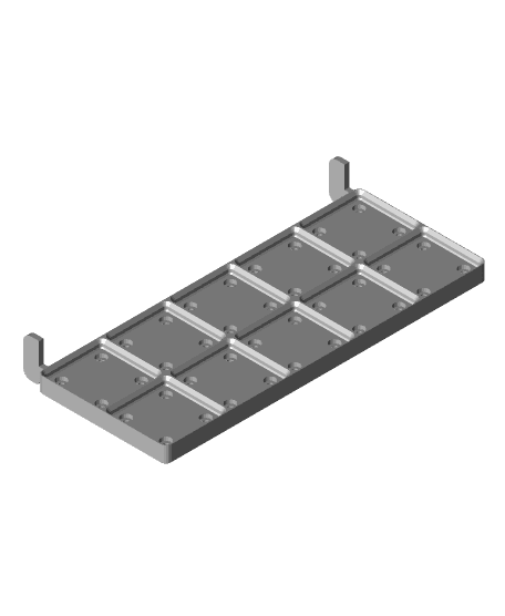 Gridfinity Elfa Pegboard Shelf 3d model