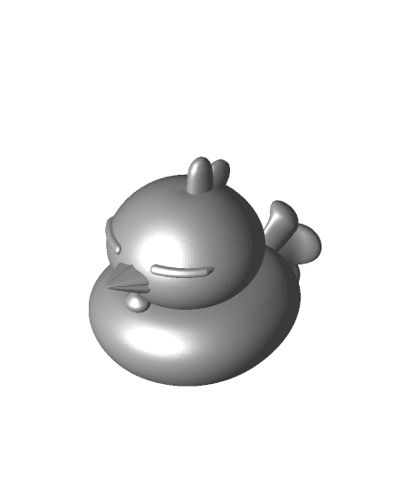Sleeping Turkey (Bath Toy) 3d model