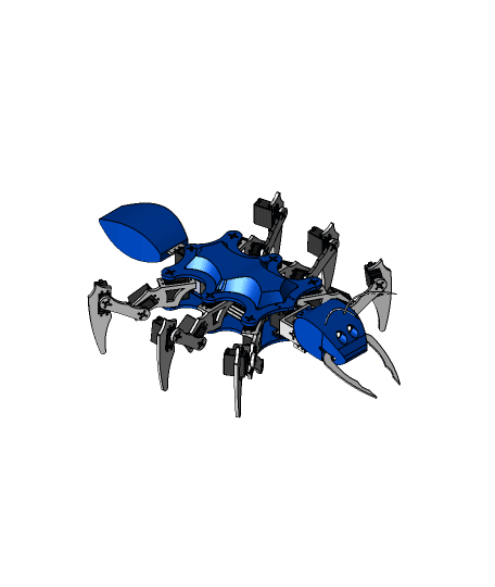 DIY Hexapod Ant Robot.STEP 3d model