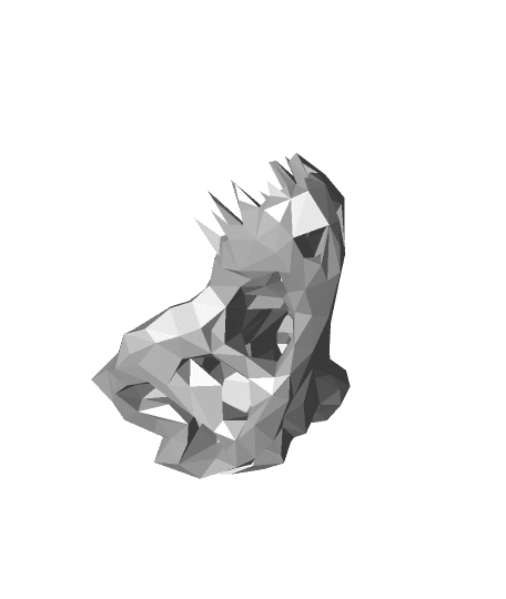 330888_Low_Poly_T-Rex_Skull 3d model