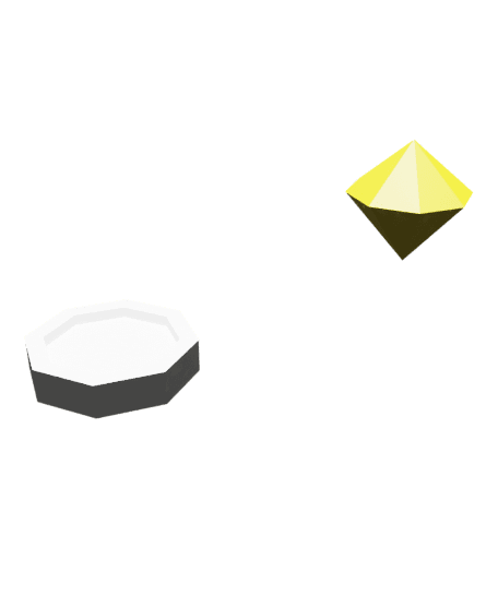 Coin And A Crystal 3d model
