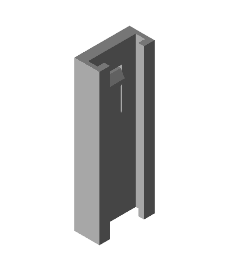 Nerf rail connector template.stl 3d model