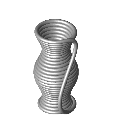 Coiled Rope Egg Holders 3d model