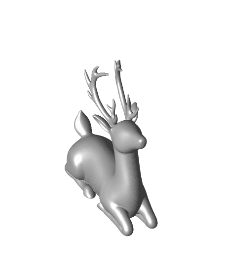 Deer -Laying Down by ChelsCCT (ChaosCoreTech) full viewable 3d model