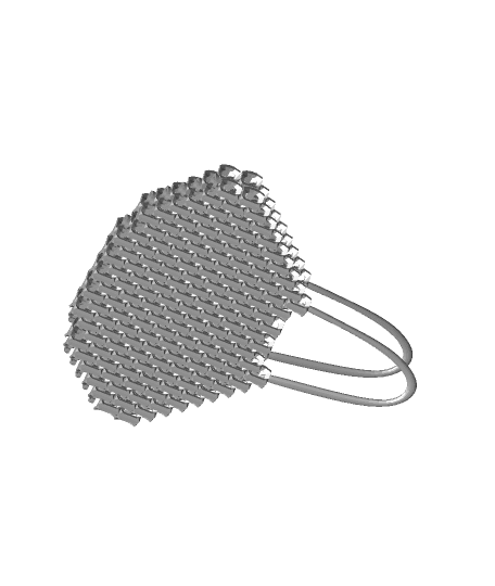 Chainmail cosplay mask #Hallowearables 3d model