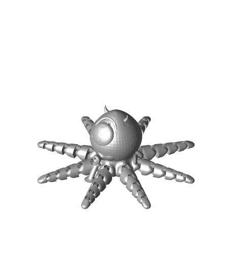 Miketopus (Mike Wazowski + Octopus) by 27landecad full viewable 3d model