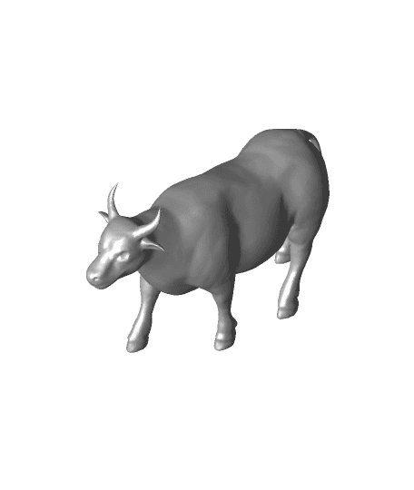 Bull Standing Various Poses 3d model