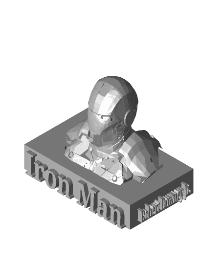 Iron Man Podest 3d model